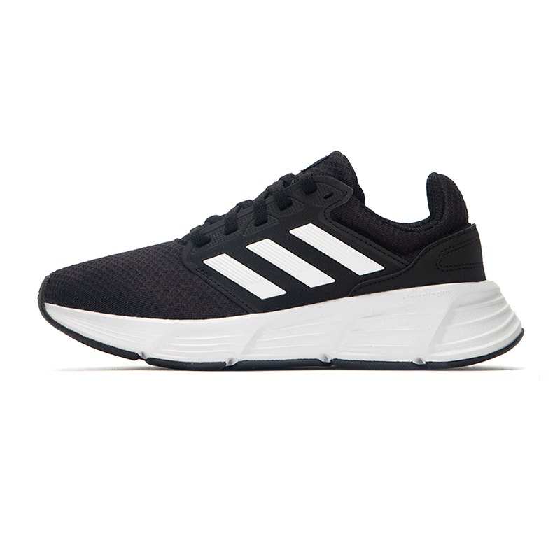 Adidas阿迪达斯女鞋运动跑步鞋黑色织物休闲鞋GW3847