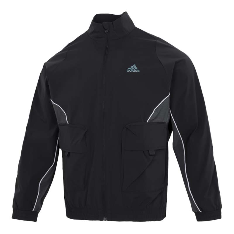 Adidas阿迪达斯夹克男装立领防风运动上衣训练外套HM5144