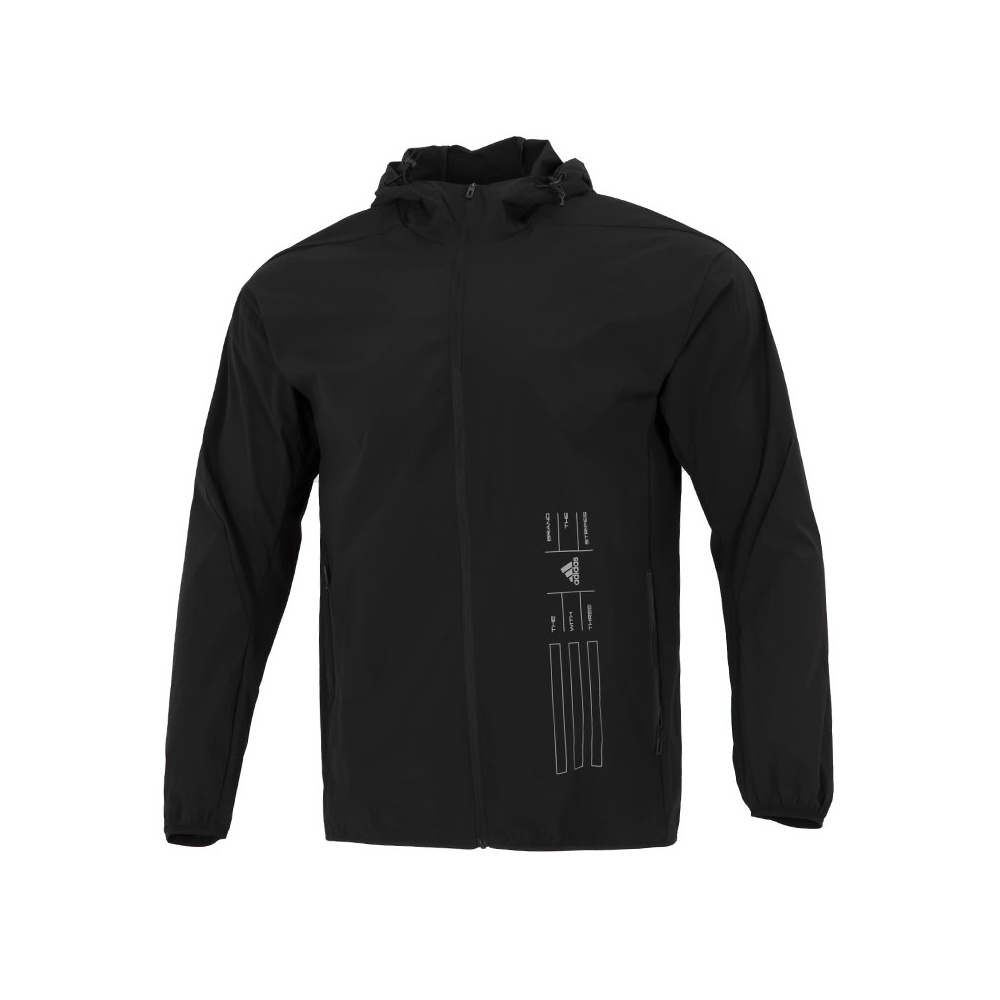 Adidas阿迪达斯夹克男装连帽防风运动上衣宽松外套HE9915