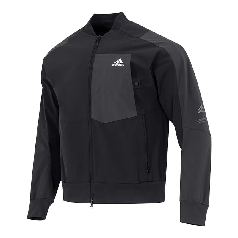 Adidas阿迪达斯夹克男装拼接运动上衣休闲训练外套HN9035
