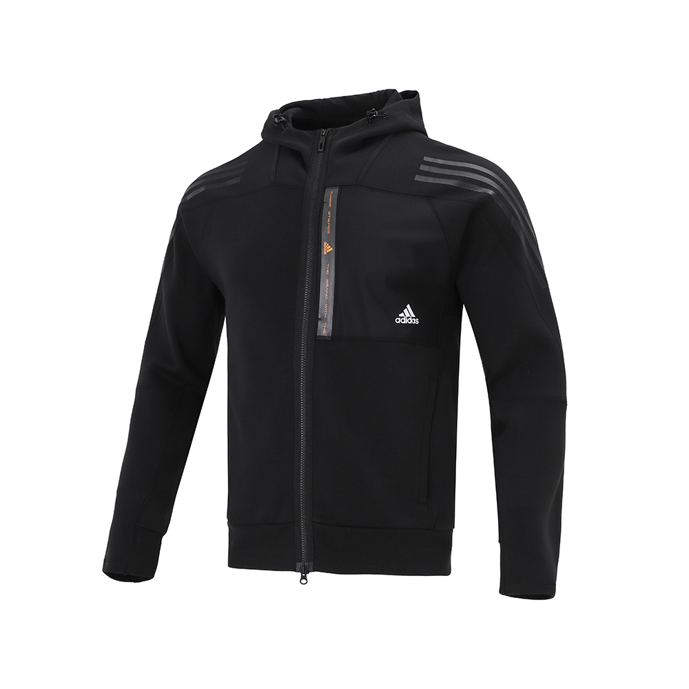 Adidas阿迪达斯男装新款连帽运动针织夹克外套HE7404