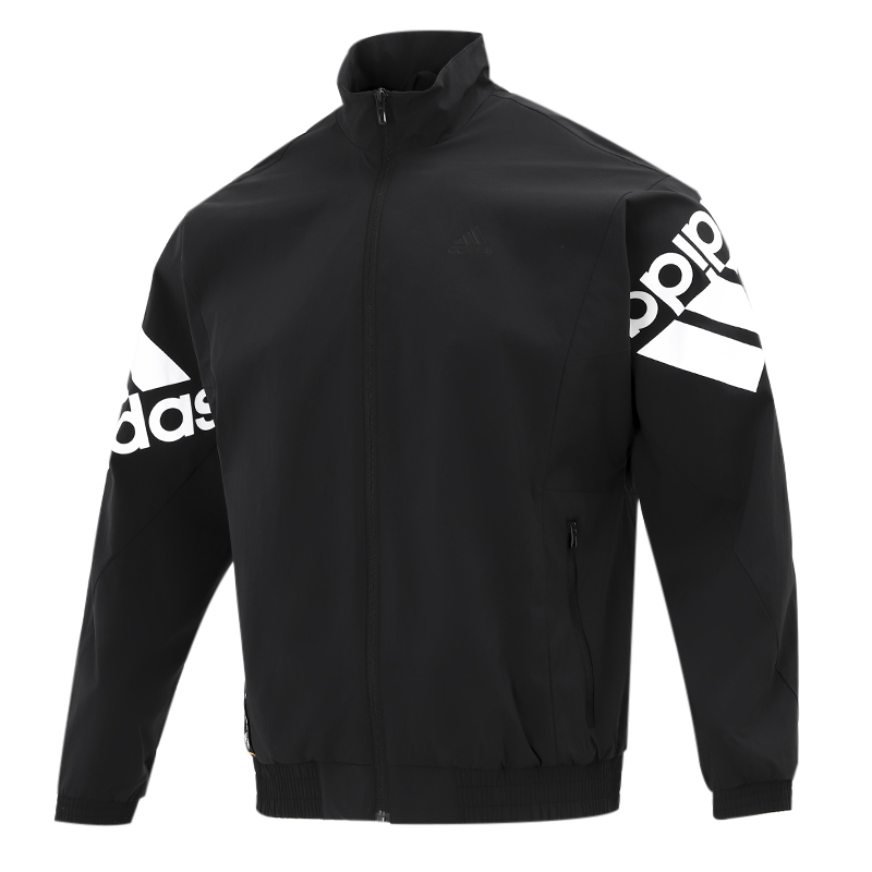 Adidas阿迪达斯夹克男装立领梭织外套休闲运动上衣HE7452