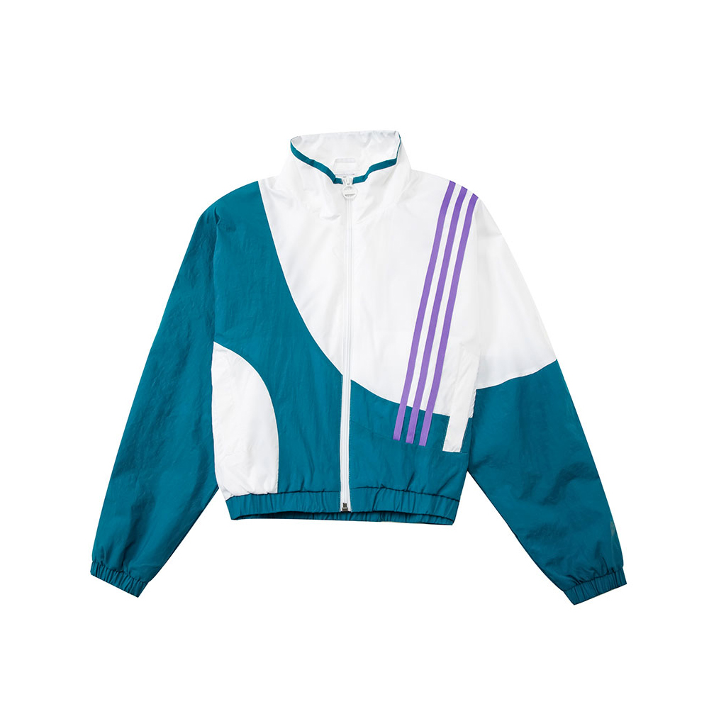 Adidas阿迪达斯夹克新款女装时尚撞色运动立领外套HF7327