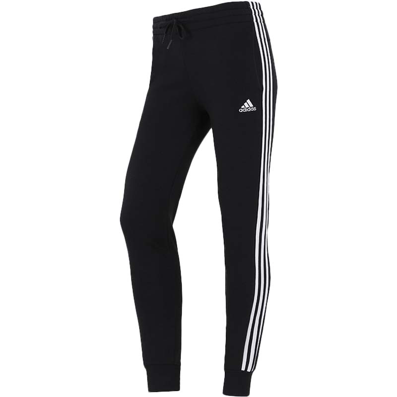 Adidas阿迪达斯女裤新款三条纹加绒休闲长裤子GM5551
