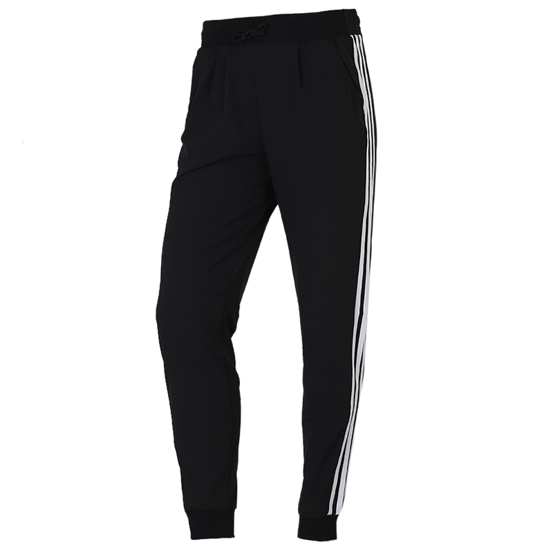 Adidas阿迪达斯女裤休闲裤束脚宽松运动裤跑步长裤GF0112