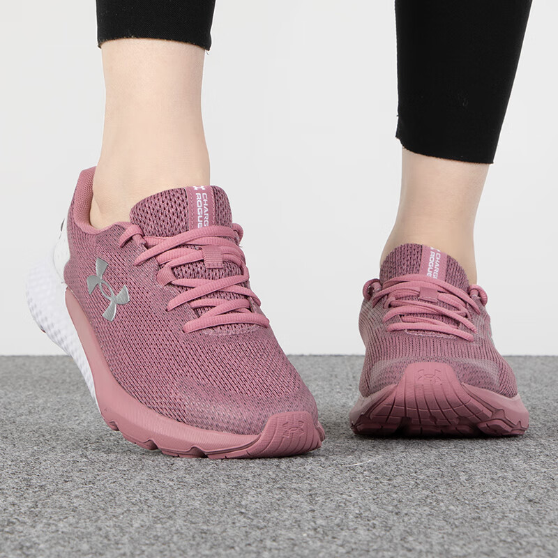 安德玛女鞋运动鞋缓震透气休闲鞋子低帮轻便透气跑步鞋 3026147-600