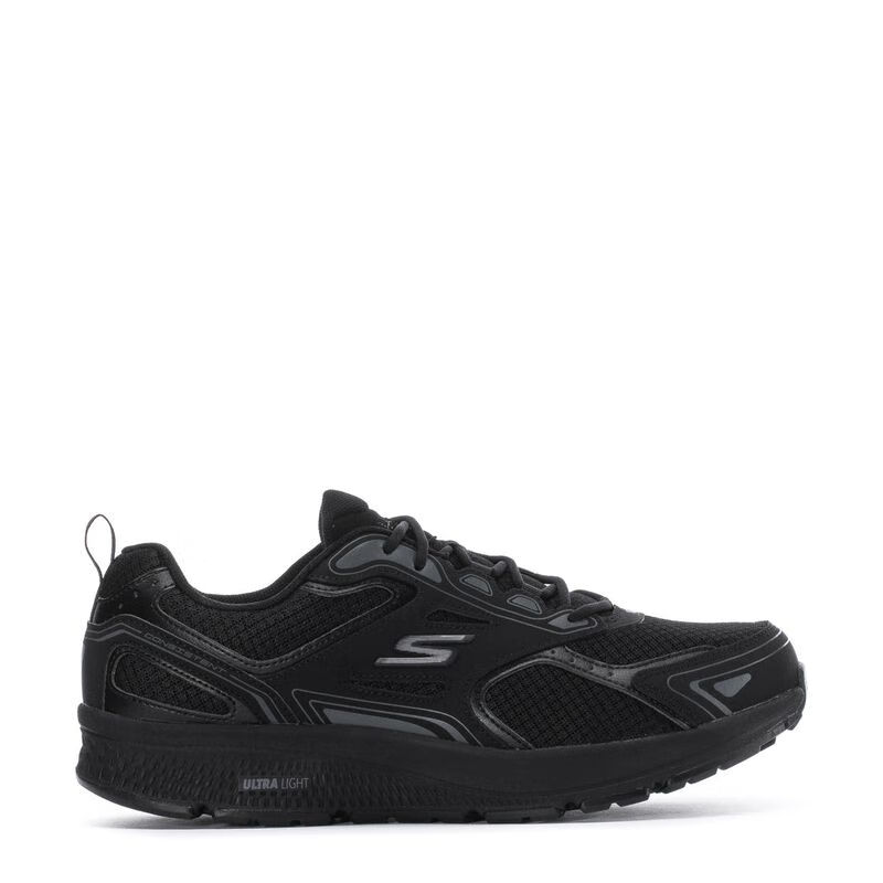 斯凯奇男子休闲运动鞋 纯黑网眼透气 跑步健身 春夏秋 220034WW BKCC