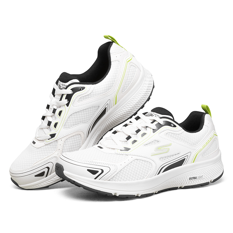 斯凯奇男鞋跑步鞋防滑减震跑鞋休闲黑色运动鞋220034-WBLM