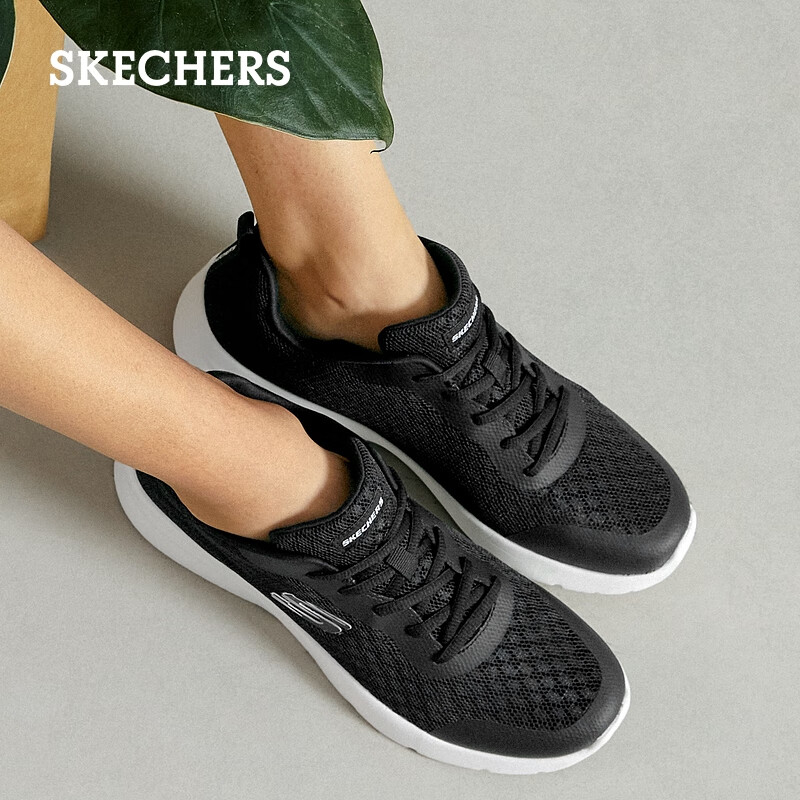 斯凯奇女子网布舒适运动鞋简约减震透气软底轻便跑步鞋 149542-BLK