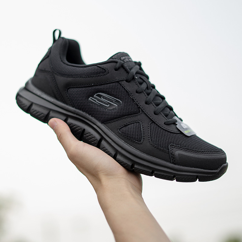 斯凯奇男鞋运动鞋低帮黑武士休闲鞋防滑耐磨轻便减震跑步鞋 52631-BBK