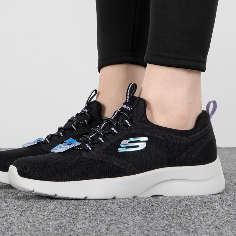 斯凯奇女鞋运动鞋缓震透气轻质休闲跑步鞋 149693-BLK