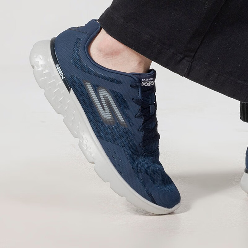 斯凯奇男鞋 运动鞋缓震舒适透气轻质耐磨休闲跑步鞋 54353-NVGY