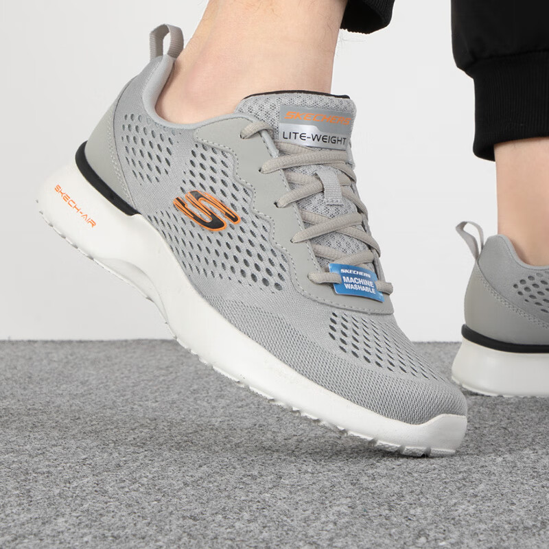 斯凯奇男鞋运动鞋健步休闲鞋 232291-GRY