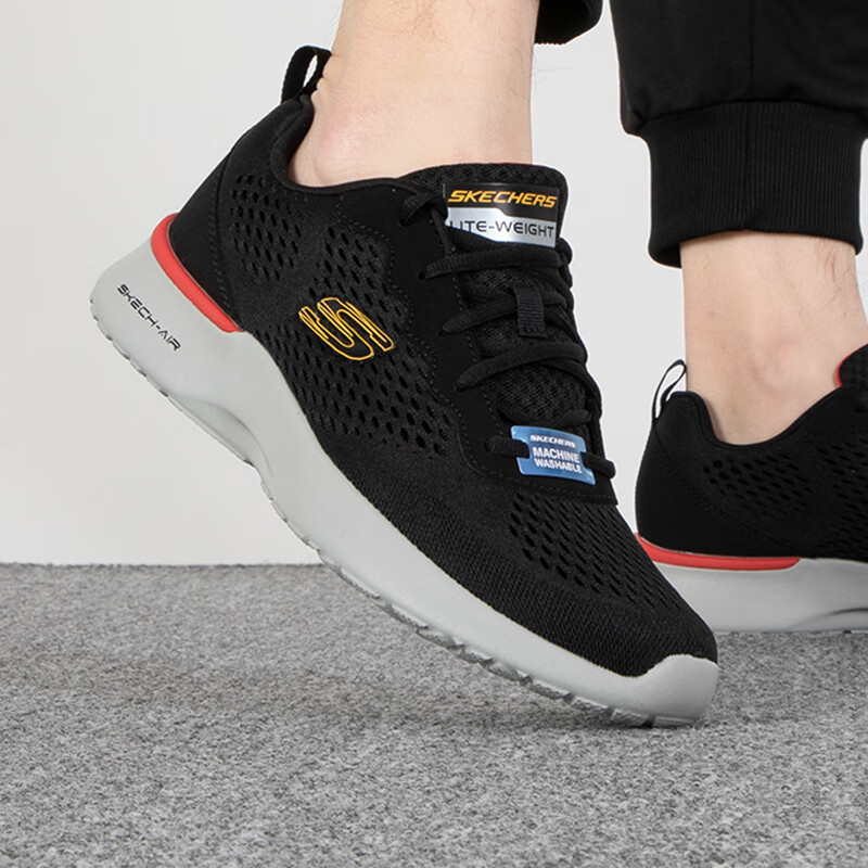 斯凯奇男鞋 运动鞋缓震透气轻质休闲潮 232291-BLK