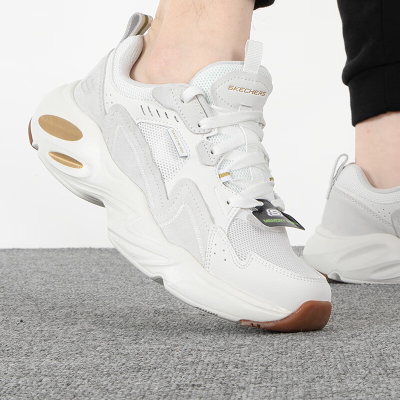 斯凯奇男鞋运动鞋复古时尚潮流老爹鞋休闲鞋 894073-WTGD