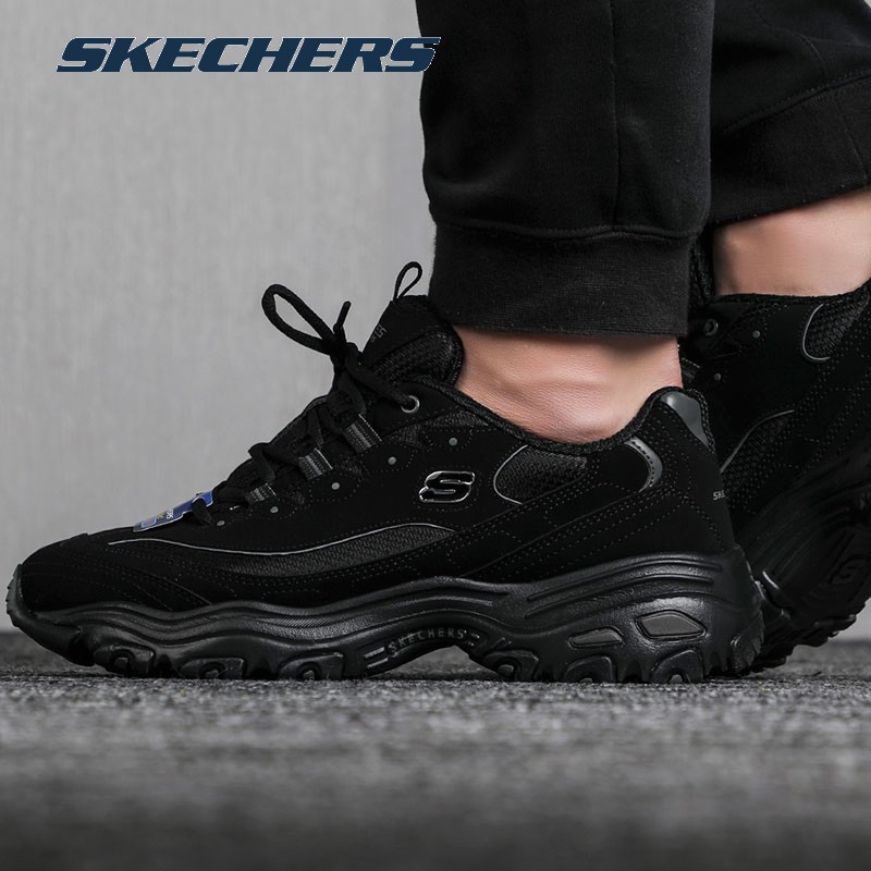 斯凯奇男鞋 厚底增高透气回弹熊猫鞋运动鞋休闲鞋 52675-BBK