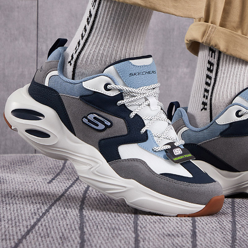 斯凯奇男鞋 运动鞋子复古时尚老爹鞋休闲鞋 237236-NVGY