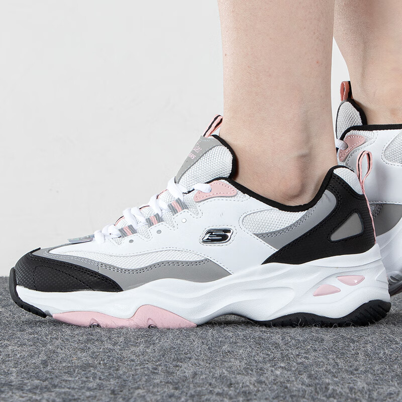 斯凯奇女鞋子 运动鞋时尚潮流休闲鞋复古厚底 149492-WBPK