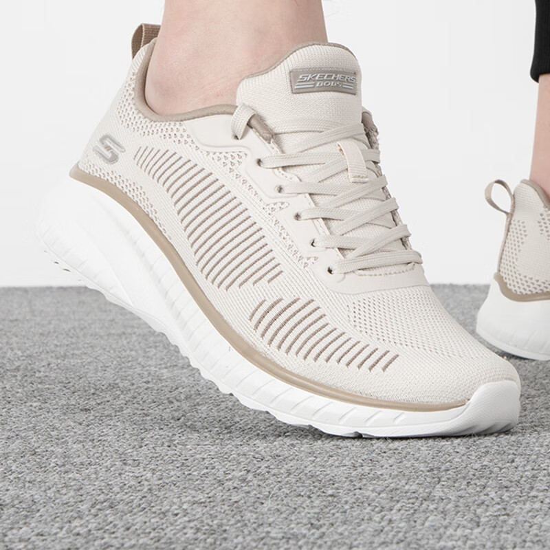 斯凯奇女鞋 健身训练运动鞋户外缓震耐磨透气跑步鞋子 117228-NTTP