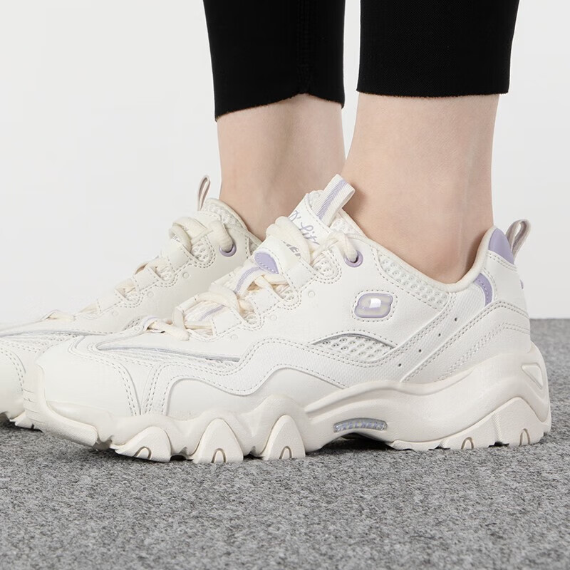 斯凯奇女鞋运动鞋时尚潮流休闲鞋复古厚底熊猫鞋 896210-OFWT