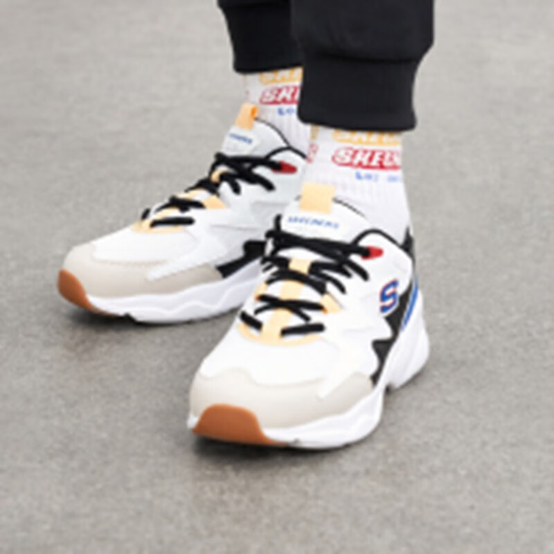 斯凯奇女鞋 新款运动鞋轻便透气休闲鞋复古厚底老爹鞋子女 896041-WMLT