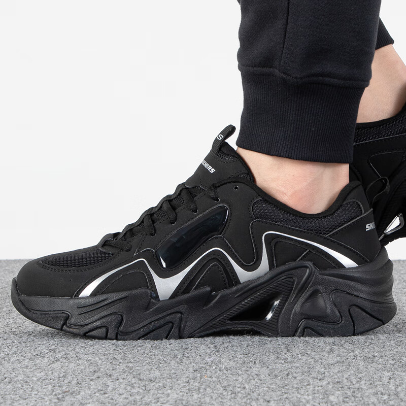 斯凯奇男鞋 运动鞋时尚潮流轻便耐磨透气舒适休闲鞋 894162-BBK