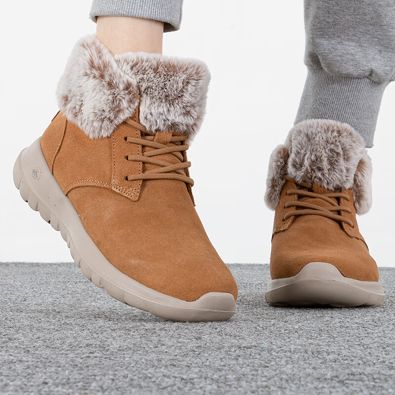 斯凯奇女鞋跑步时尚耐磨透气运动鞋休闲鞋子 144042-CSNT