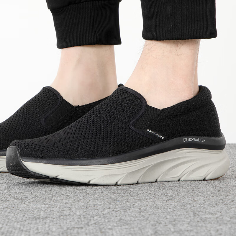 斯凯奇男鞋2023夏季运动鞋轻便透气时尚潮流休闲鞋健步鞋 232262-BLK