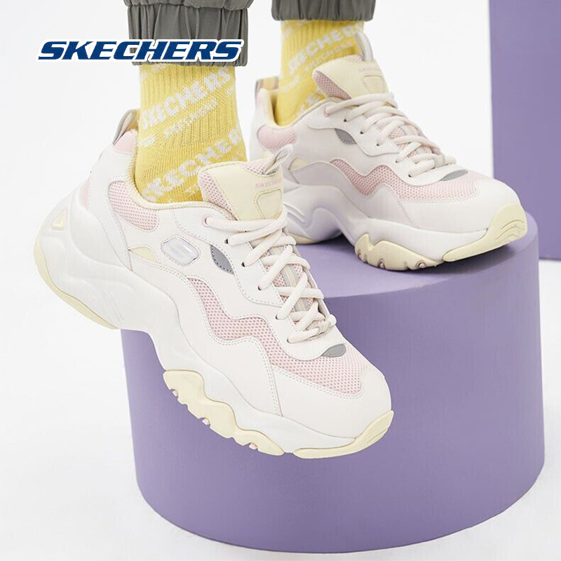 斯凯奇女鞋运动鞋经典熊猫鞋厚底增高时尚老爹鞋 88888398-WYL