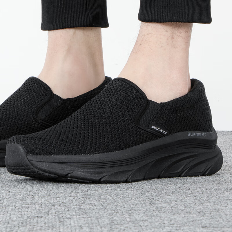 斯凯奇男鞋运动鞋轻便透气时尚潮流休闲鞋健步鞋 232262-BBK