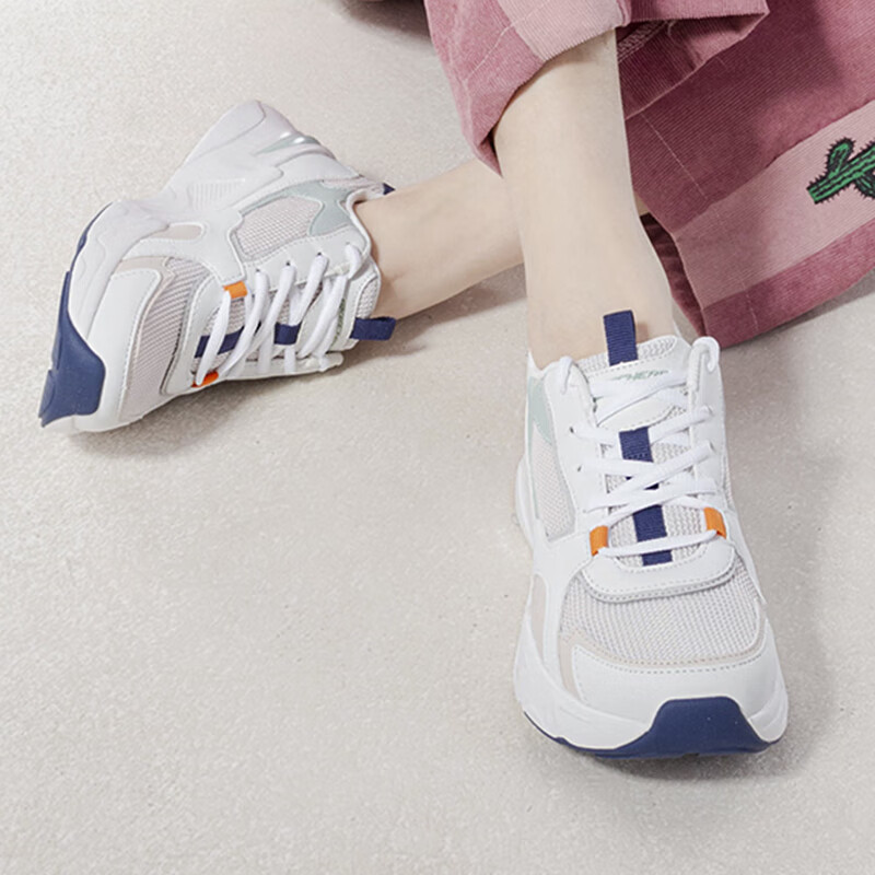 斯凯奇女鞋 2023春季新款运动鞋时尚舒适潮流休闲鞋 117356-NTAQ