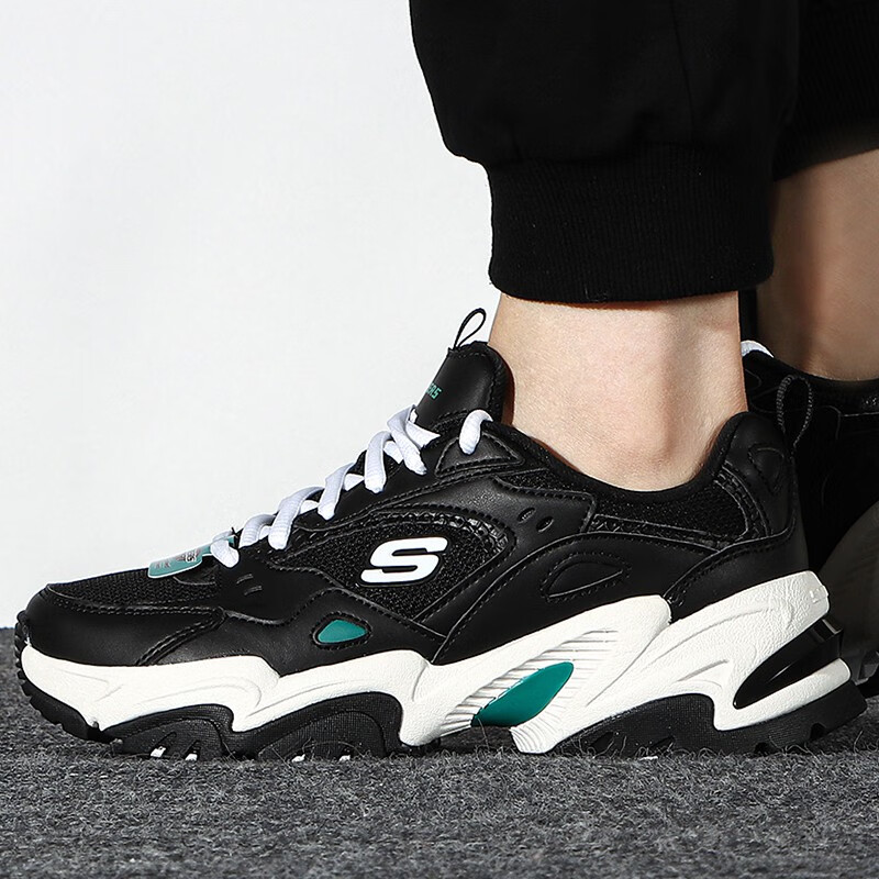 斯凯奇女鞋运动鞋透气耐磨轻便缓震时尚舒适跑步健身休闲鞋 149510-BKGR