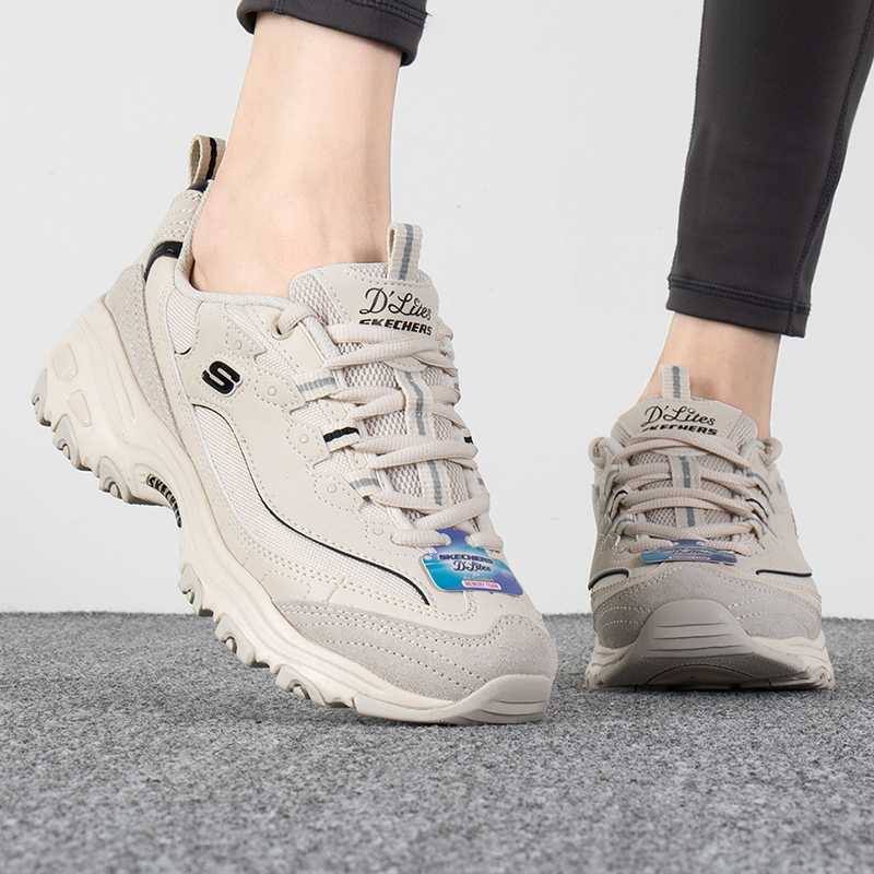 斯凯奇女鞋运动鞋复古时尚熊猫鞋耐磨舒适轻 896145-NTBK