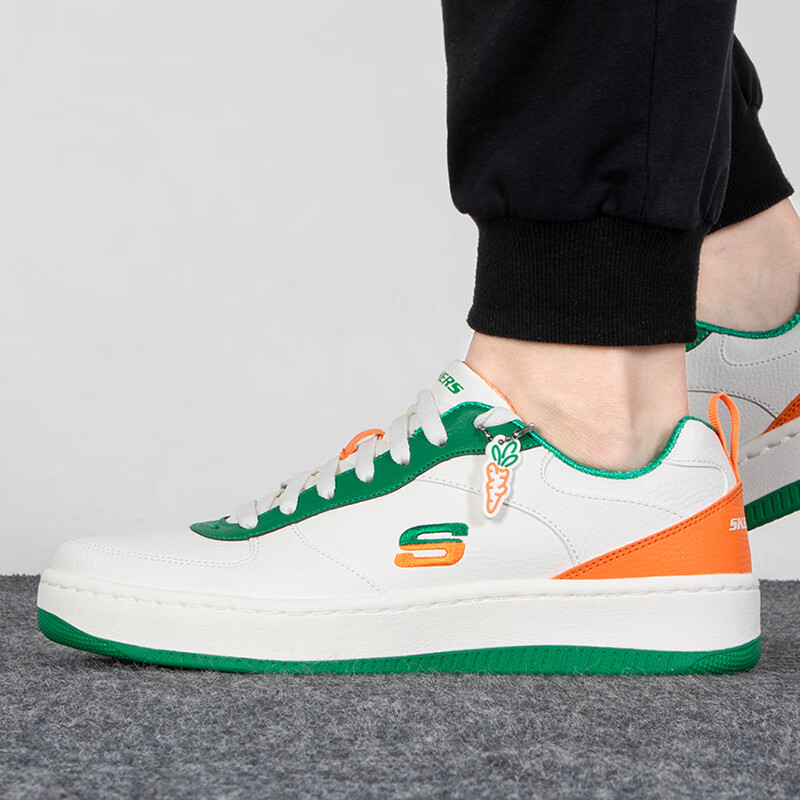 斯凯奇板鞋男鞋CARROTS联名系列运动鞋低帮时尚轻便休闲 894146-NTOR