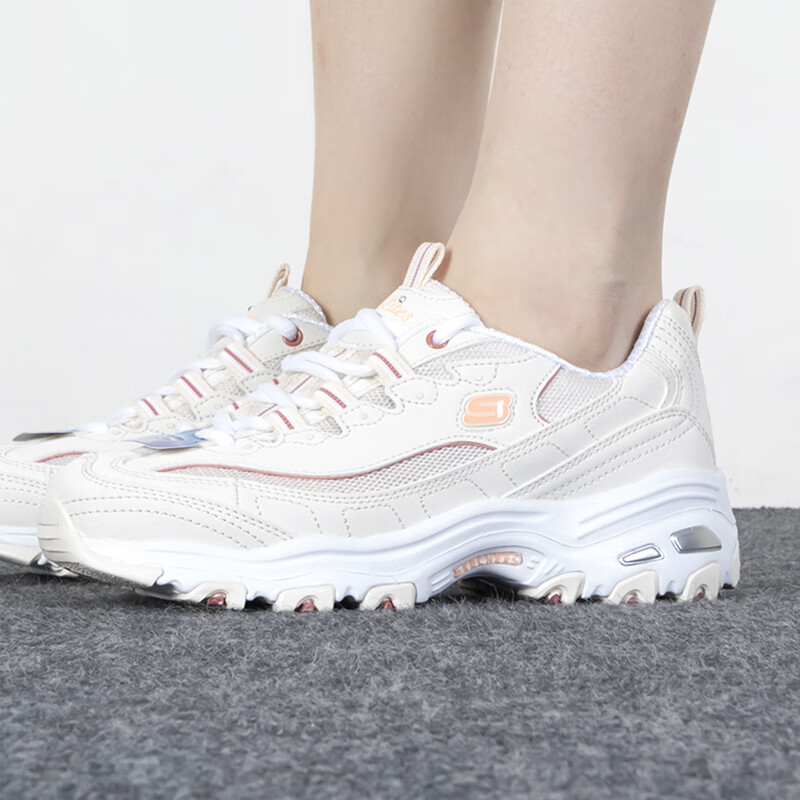 斯凯奇女鞋网面透经典复古时尚运动鞋防滑耐磨休闲鞋 896121-NTMT