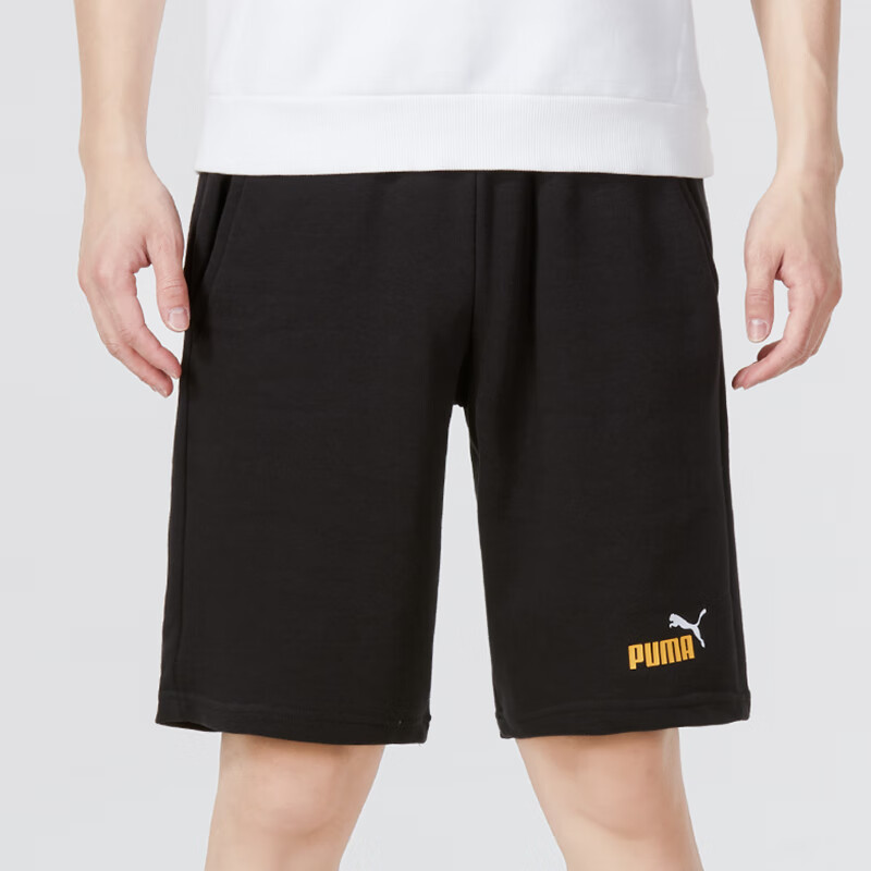 彪马（PUMA）短裤男士宽松休闲跑步篮球中裤针织美式运动五分裤 675753-91-65
