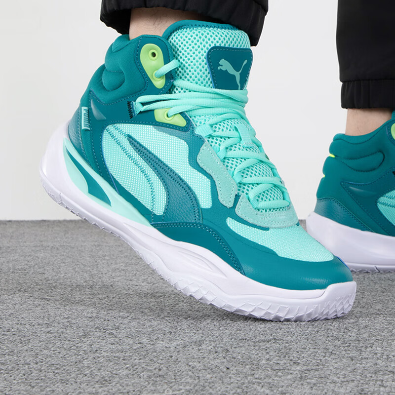 彪马男鞋 Playmaker Pro Mid运动鞋实战训练休闲篮球鞋 377902-03