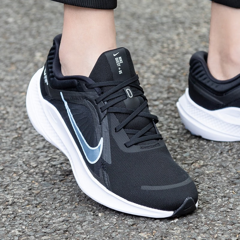 耐克男鞋QUEST 5 运动鞋子轻便减震网面透气训练飞线休闲跑步鞋 DD0204-006