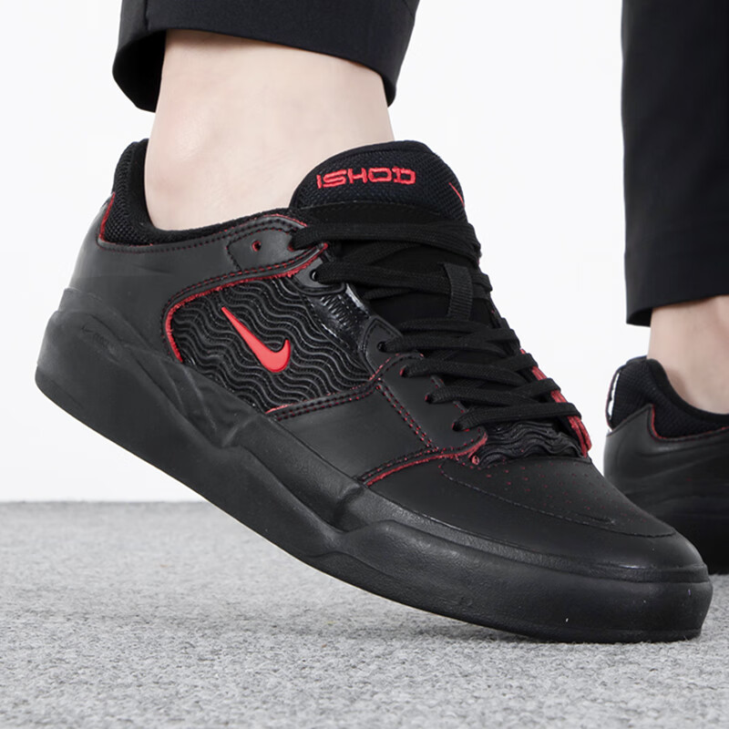 耐克男鞋板鞋运动鞋开拓者板鞋黑色休闲小白鞋 DV5473-001