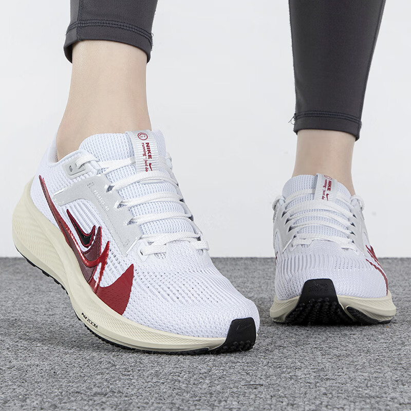 耐克 女鞋 运动鞋户外飞马40气垫休闲鞋网面透气缓震跑步鞋 FB7703-100