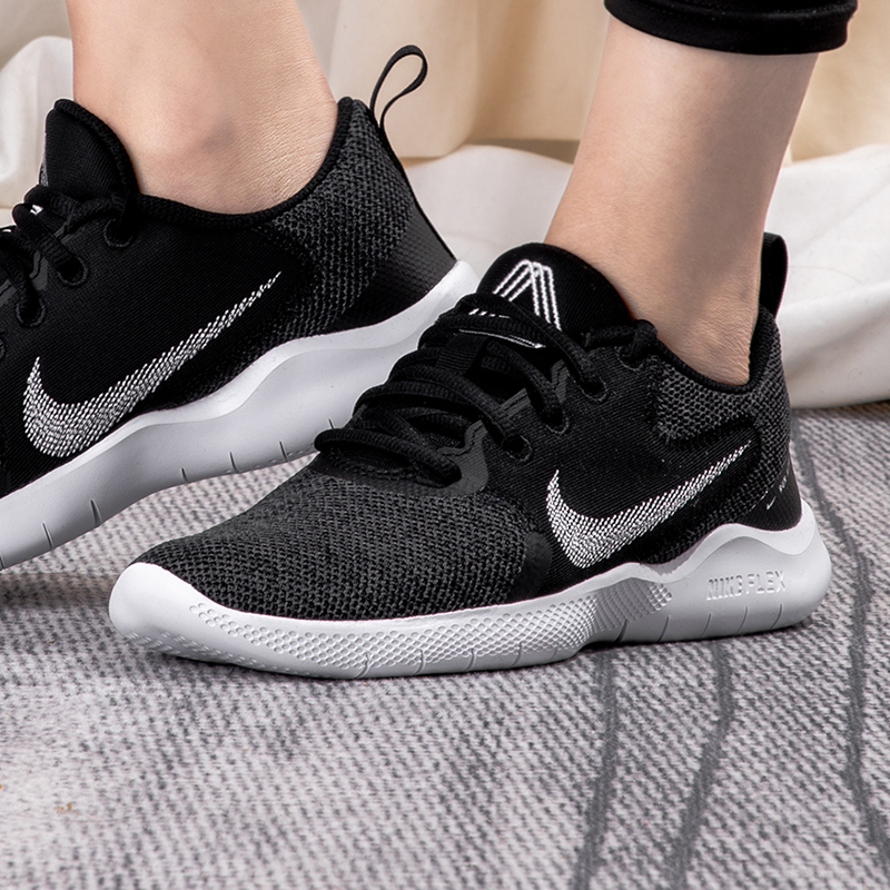 耐克 女鞋 轻便透气运动鞋网面透气休闲鞋缓震耐磨慢跑鞋时尚赤足跑步鞋 CI9964-002