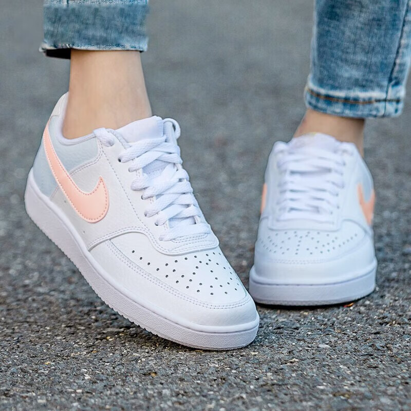 耐克女鞋低帮运动鞋板鞋轻便透气休闲鞋学生百搭小白鞋 CD5434-103