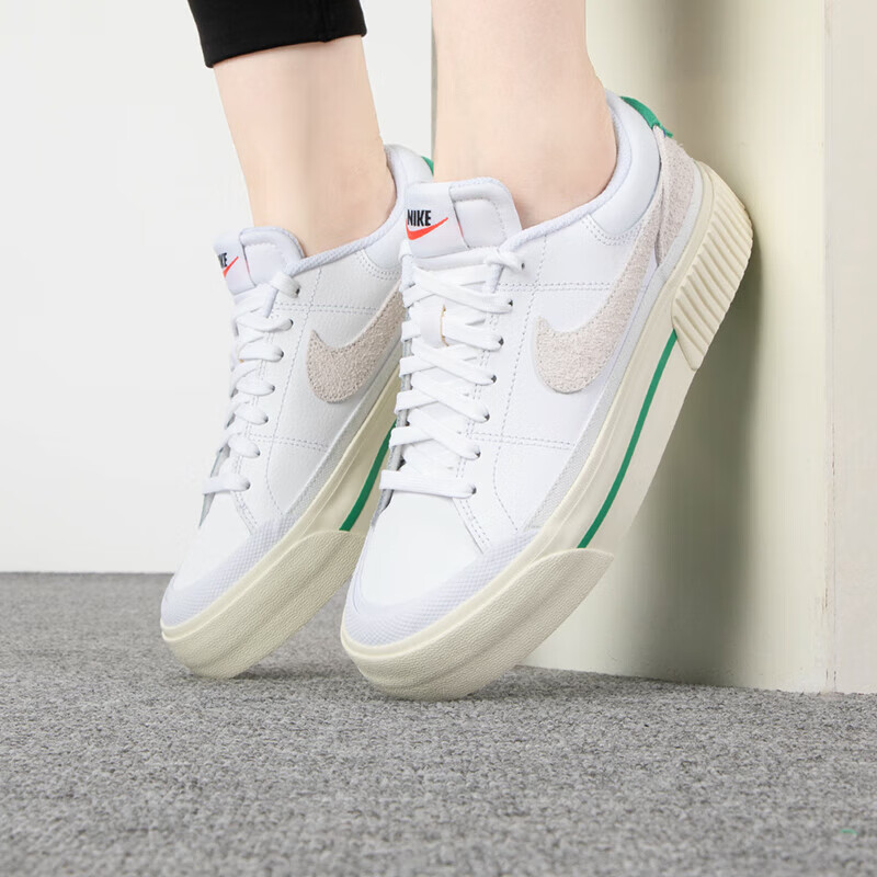 耐克板鞋女鞋 厚底运动鞋COURT小白鞋舒适透气轻便休闲鞋 FJ5483-100