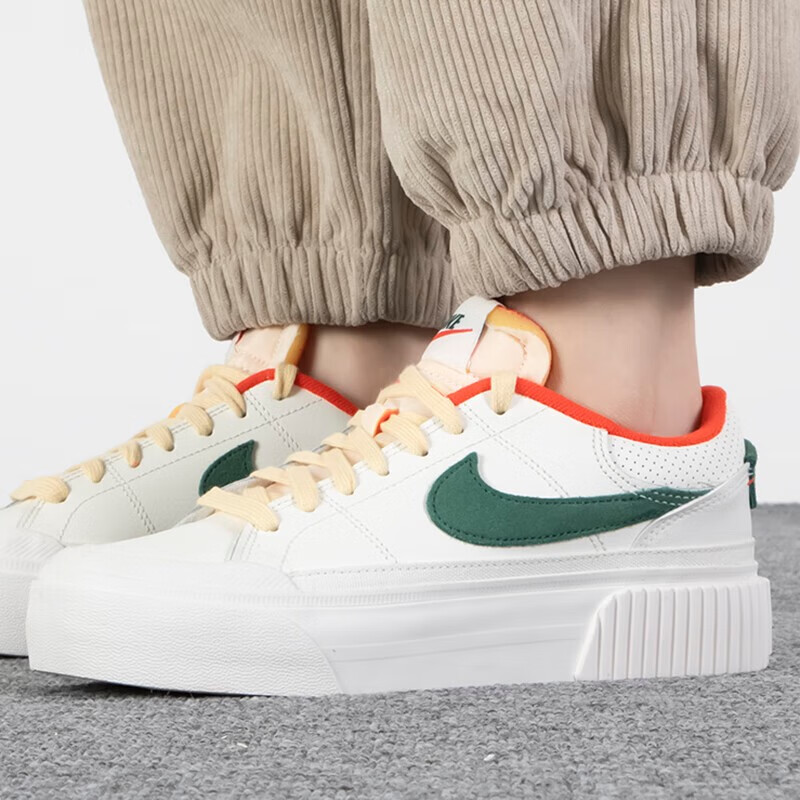 耐克 女鞋 COURT 运动鞋舒适耐磨厚底增高休闲鞋板鞋 FD0355-133