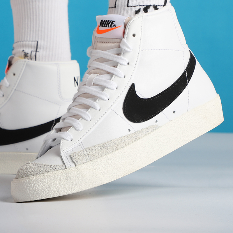 耐克 女鞋 运动鞋Blazer开拓者高帮板鞋透气复古休闲鞋子 CZ1055-100