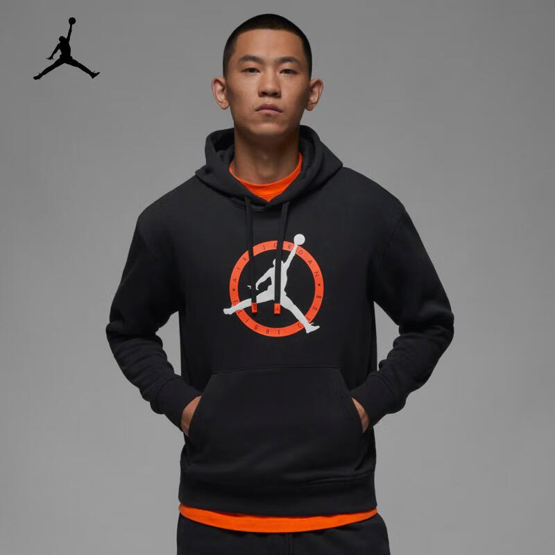 耐克 JORDAN FLIGHT MVP 男子印花加绒套头连帽衫 FB7051-010