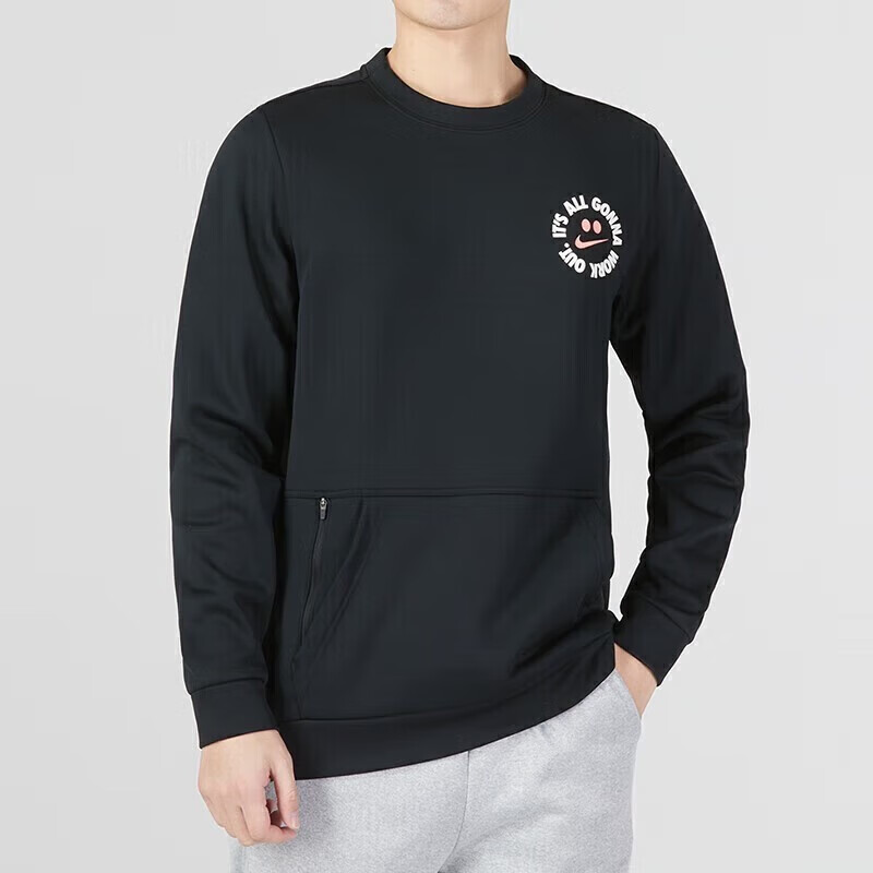 耐克男装TF LS CREW TOP休闲舒适卫衣套头衫 FD4808-010