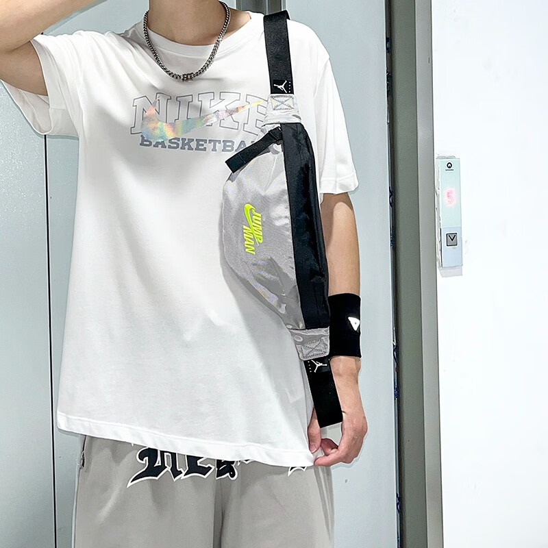 耐克 男包女包运动包腰包单肩包跑步胸包耐磨斜挎包 JD2223009GS-002