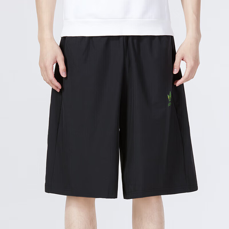 阿迪达斯 男短裤 GID short 三叶草时尚宽松五分裤 GP7197
