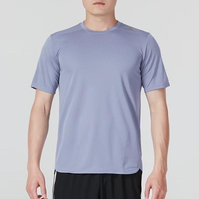 阿迪达斯 男装 户外跑步健身训练舒适透气运动休闲圆领短袖T恤 HZ7277